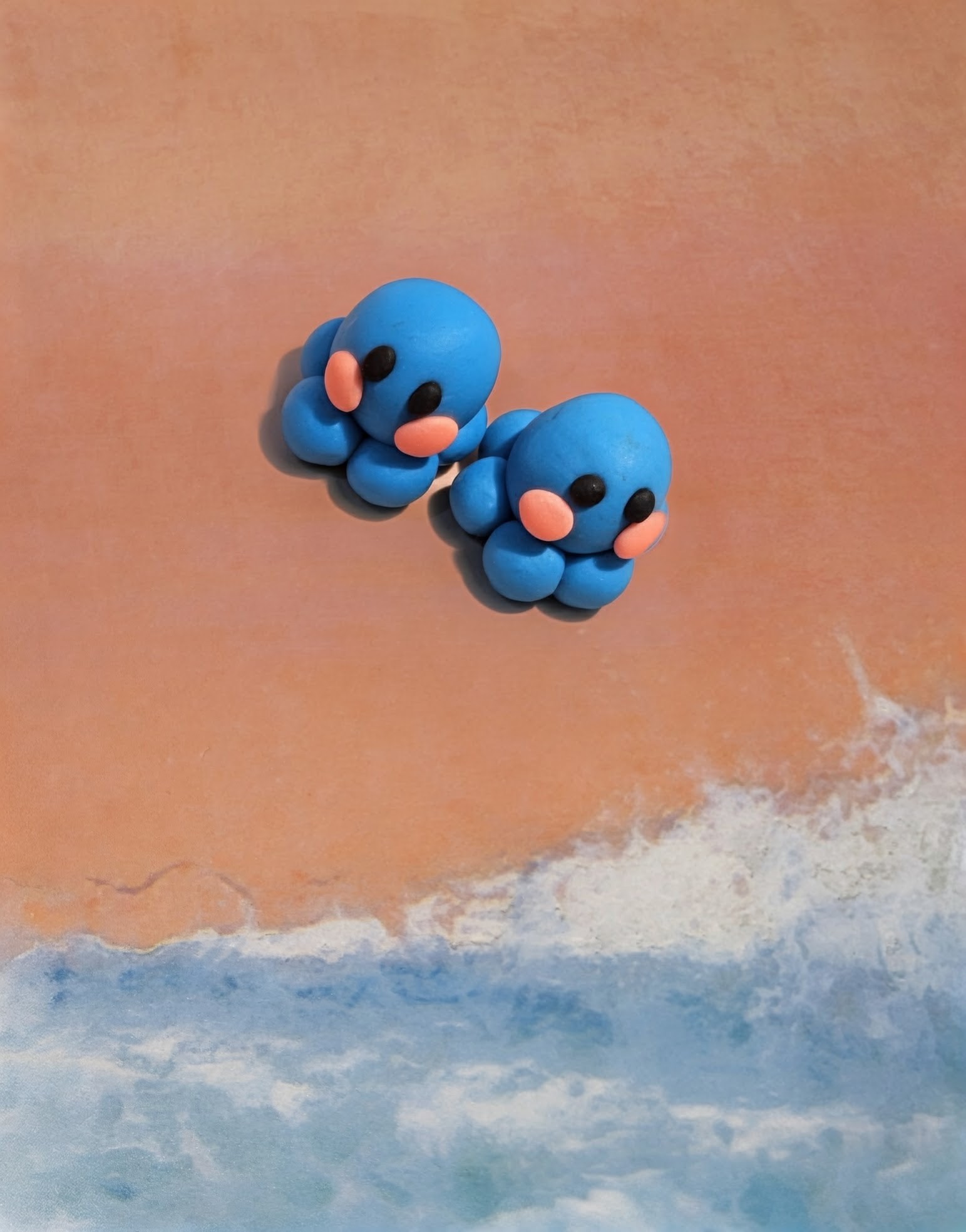 2 Baby Blue Octopi