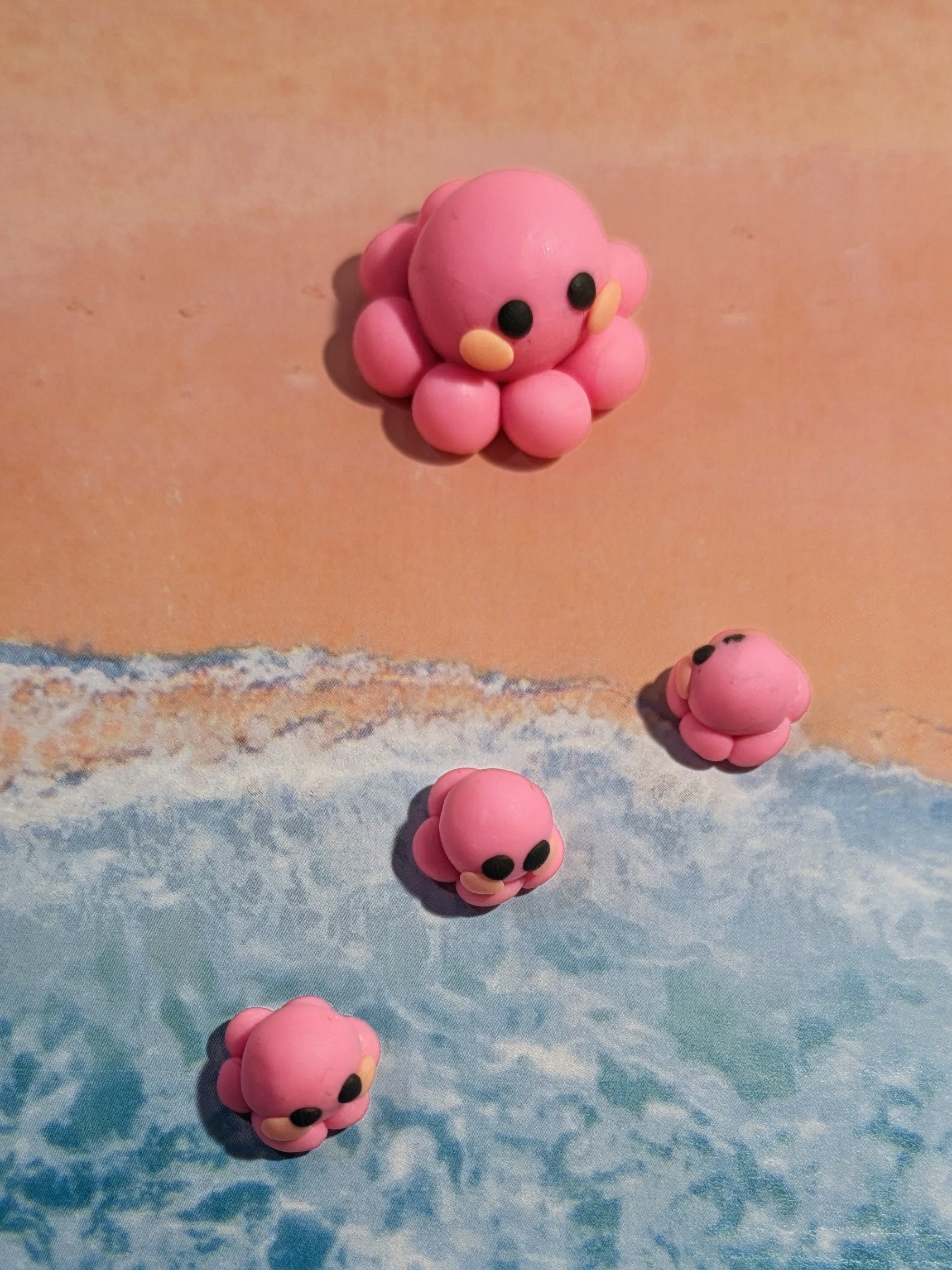 Pink Family of Octopi